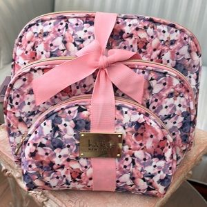 Nicole Miller floral 3 piece Travel Bag set - New with Tags